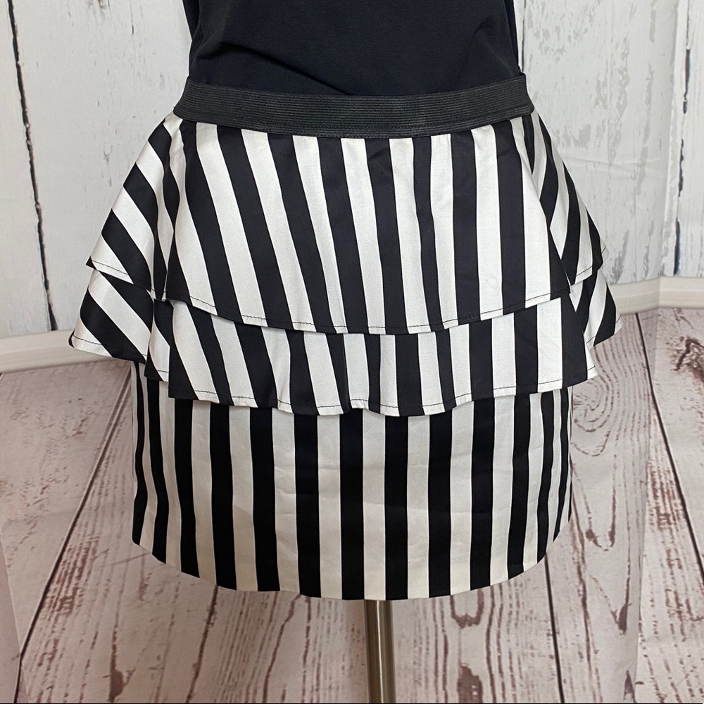 Stripped Peplum Skirt